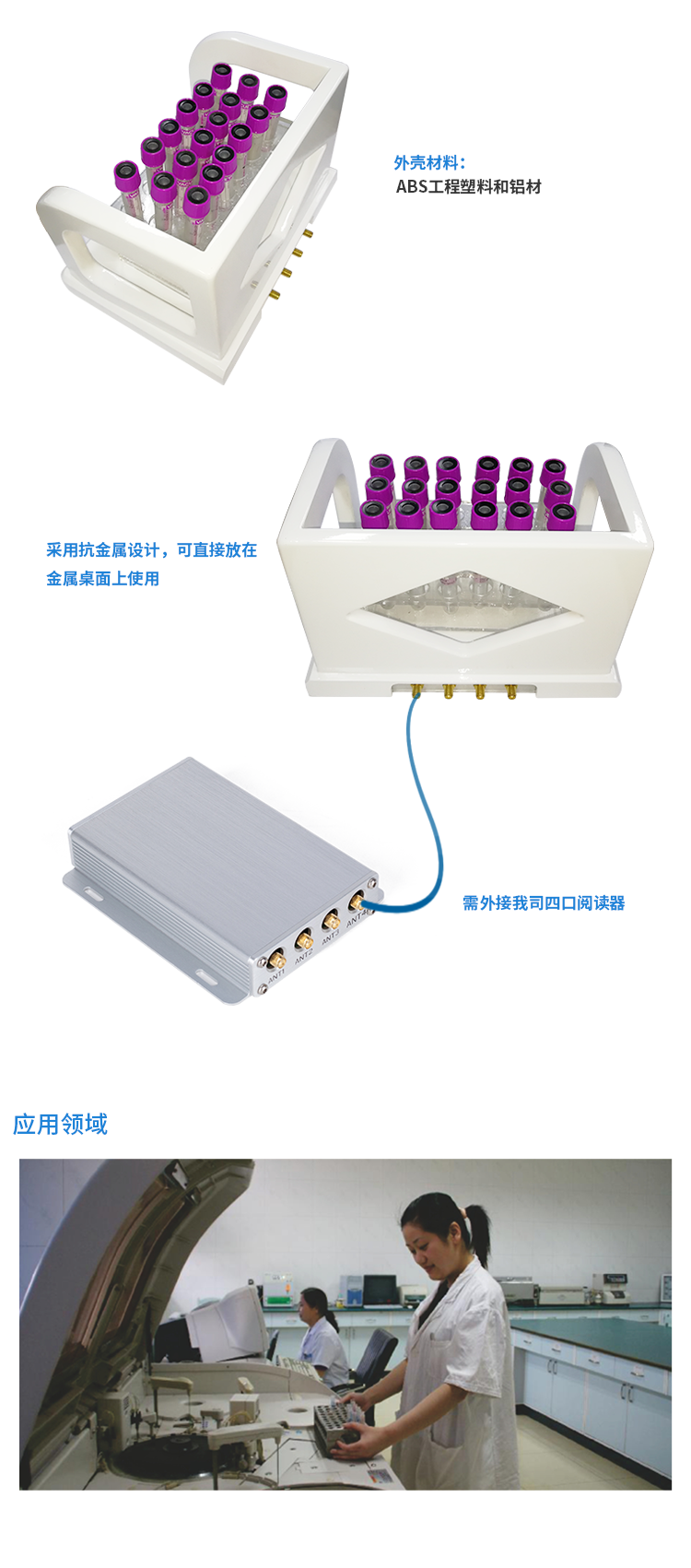 RFID讀寫器,高頻智能試管架天線,RFID天線,RFID手持機